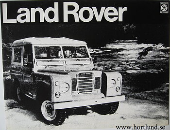 1980 Land Rover Series III Deluxe Hardtop broschyr