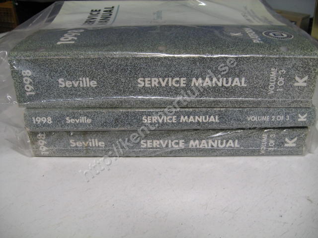 1998 Cadillac Seville Service Manual 3 book set