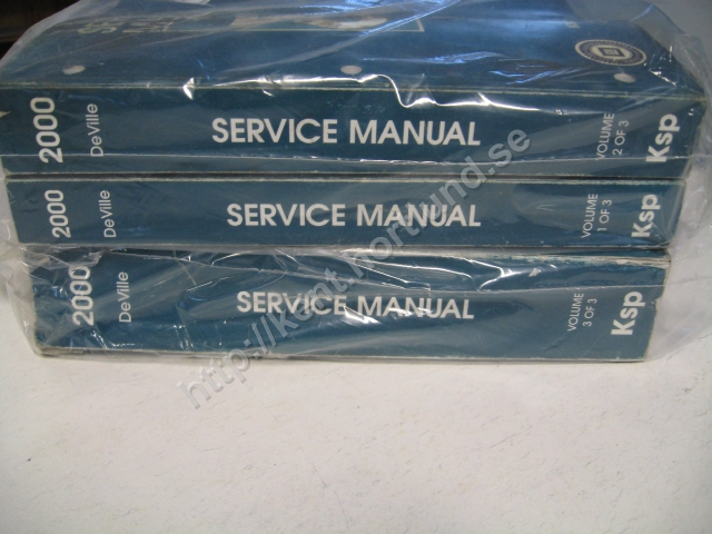 2000 Cadillac Deville Service manual 3 book set