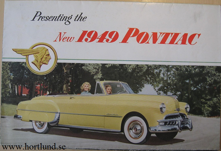 1949 Pontiac broschyr folder
