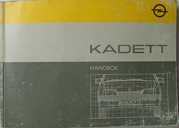 1986 Opel Kadett Handbok