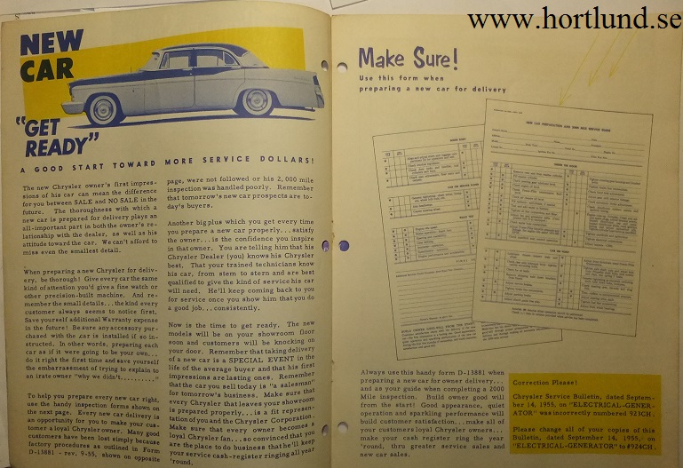 1956 Chrysler Service Siren No. 19 October 1955 - 2