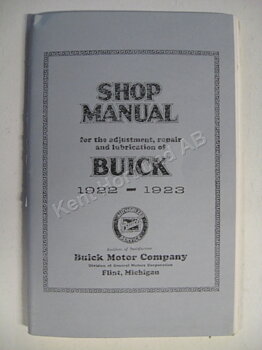1922-23 Buick Shop Manual