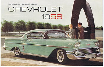 1958 Chevrolet Folder Svenskt Original