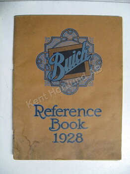 1928 Buick Reference book original