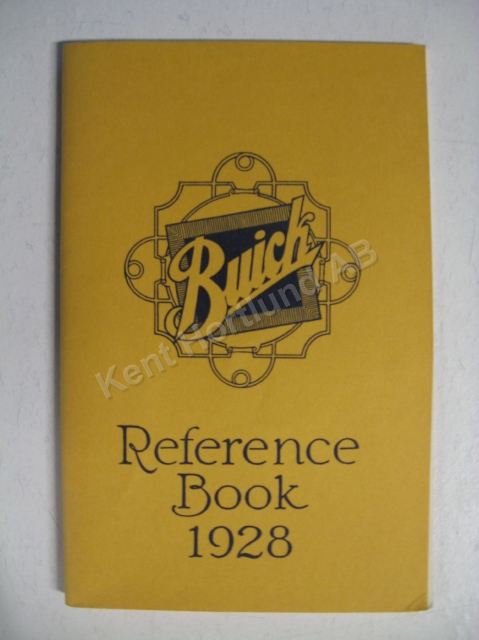 1928 Buick Reference book