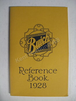 1928 Buick Reference book