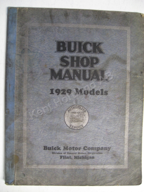 1929 Buick Shop Manual original