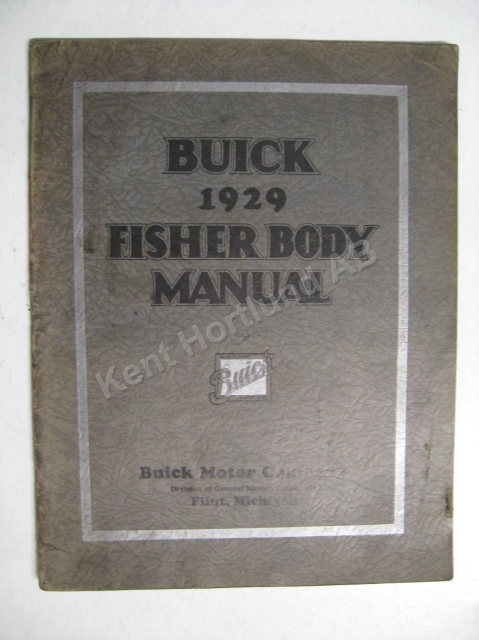 1929 Buick Fisher Body Manual