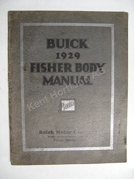 1929 Buick Fisher Body Manual