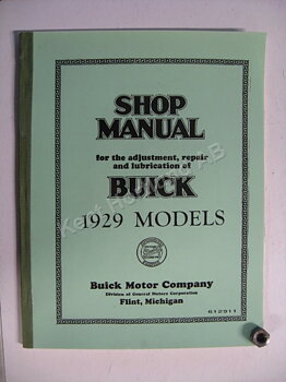 1929 Buick Shop Manual