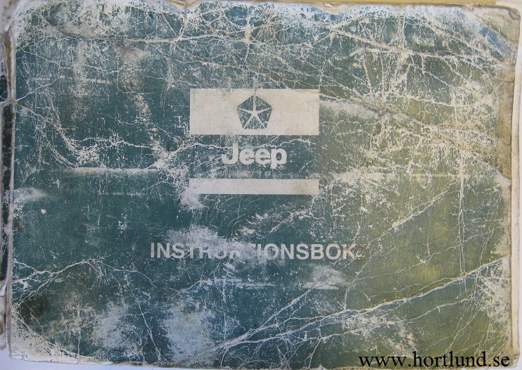 1988 Jeep instruktionsbok svensk
