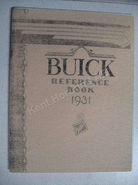 1931 Buick Reference book