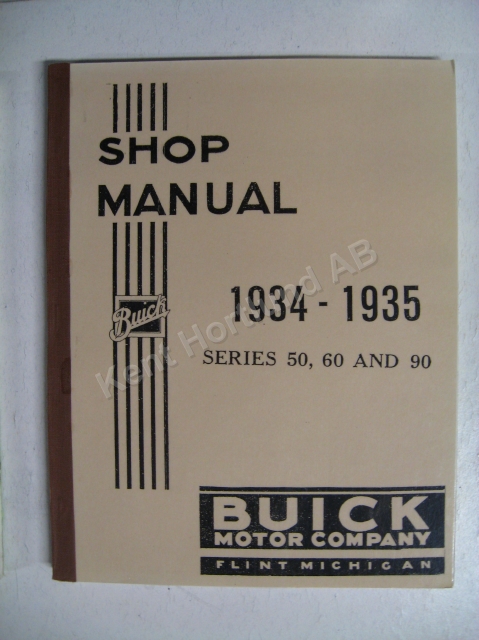 1934-1935 Buick series 50, 60 and 90 Shop Manual