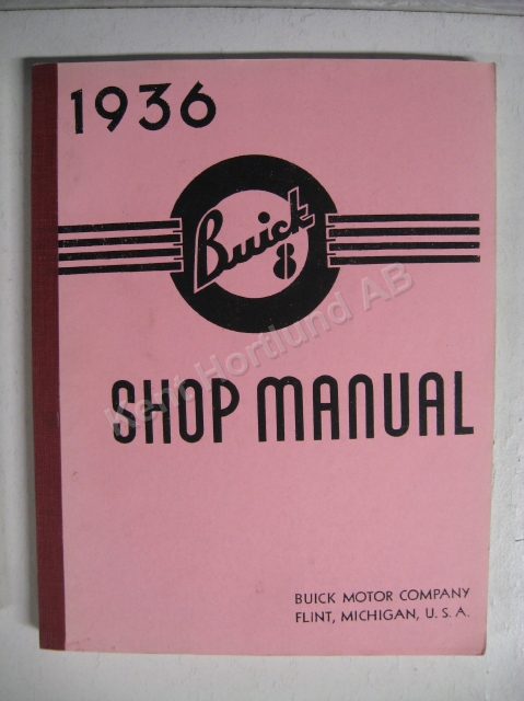 1936 Buick 8 Shop Manual