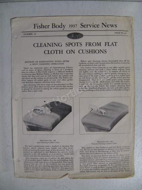1937 Fisher Body Service News