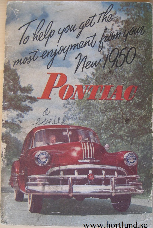 1950 Pontiac Owner's Manual 2:dra utgåva
