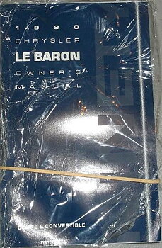 1990 Chrysler Le Baron Owner's Manual