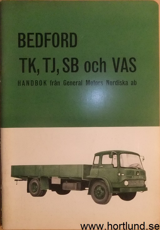 1964 Bedford TK, TJ, SB och VAS Handbok