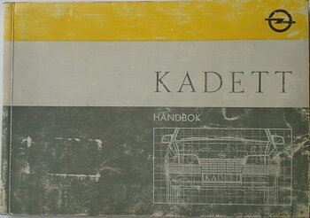 1987 Opel Kadett Handbok, aug-87