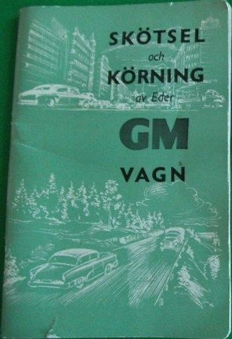 1957 GM Skötsel och körning av Eder GM Vagn 12-56