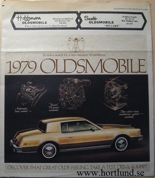 1979 Oldsmobile alla modeller stor broschyr