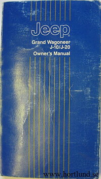 1988 Jeep Grand Wagoneer and J-10/J-20 Owner's Manual