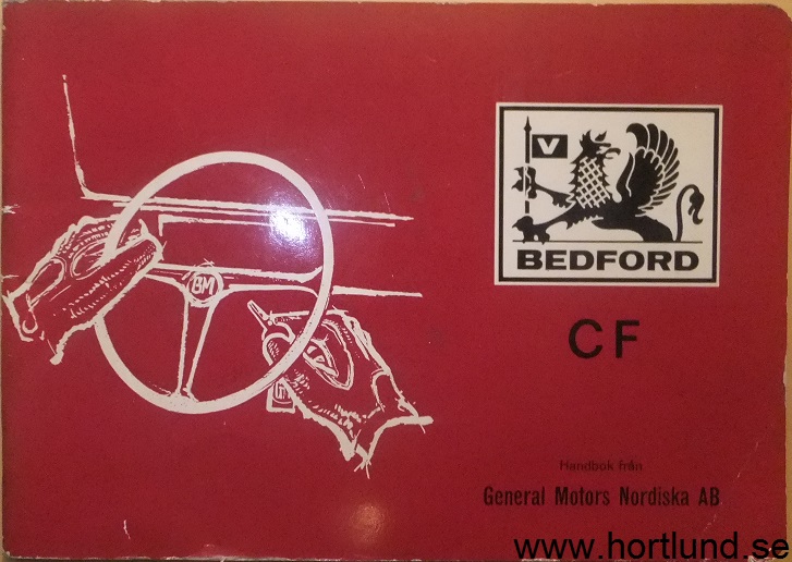 1970 Bedford CF Serie 97000 Handbok