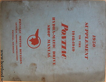 1950 Pontiac Hydra-Matic Drive Shop Manual supplement