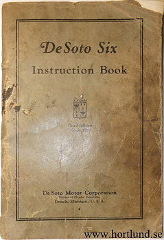 1929 De Soto Instruction Book