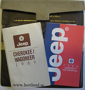 1989 Jeep Cherokee and Wagoneer Owner's Manual