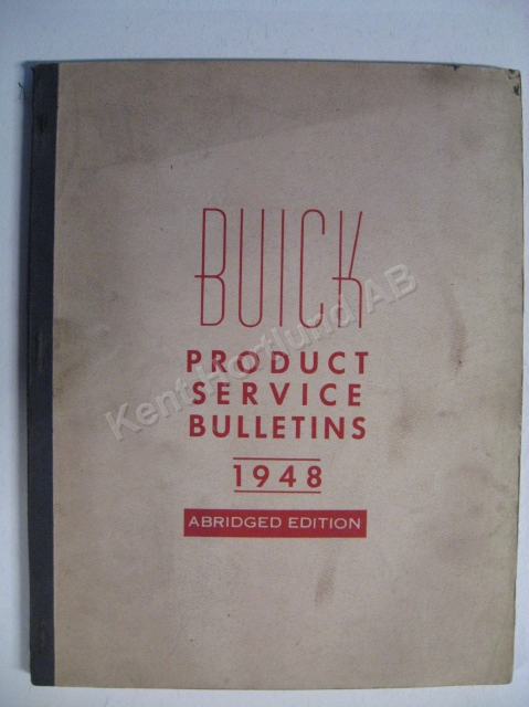 1948 Buick Product service Bulletins