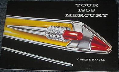 1958 Mercury Owners Manual