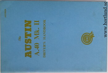 1962 1967 Austin A.40 Mk. II Instruktionsbok