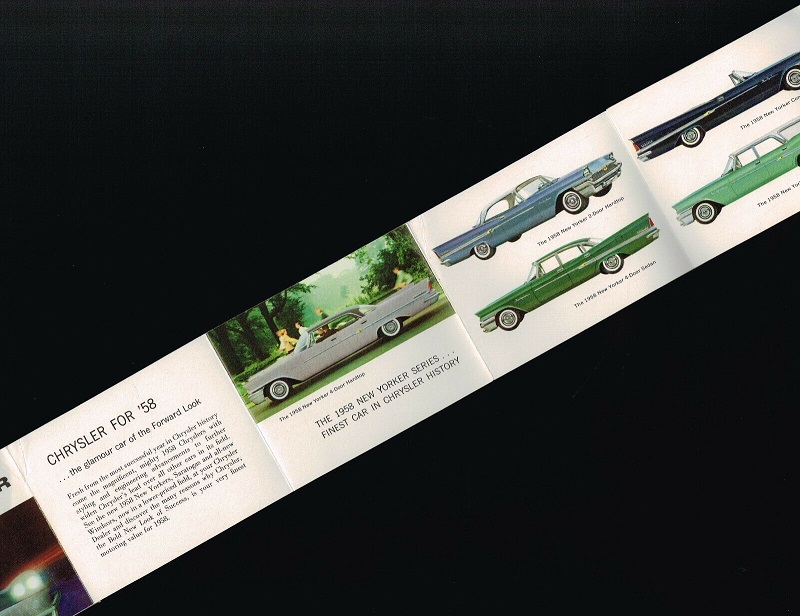 1958 Chrysler broschyr minifolder - 2