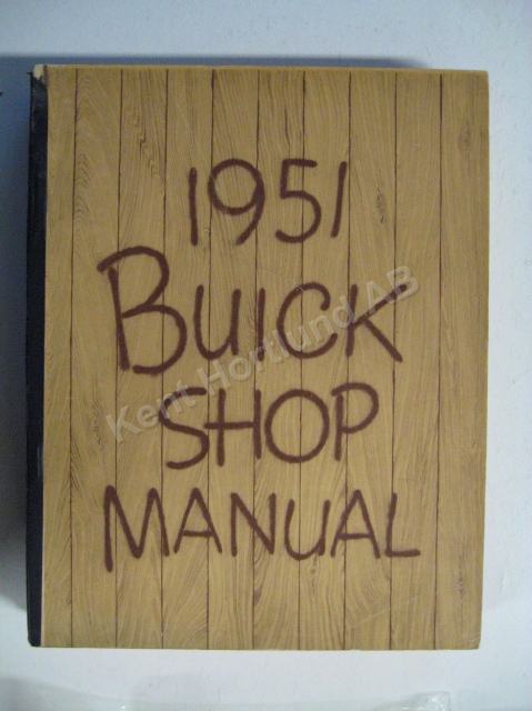 1951 Buick Shop Manual original