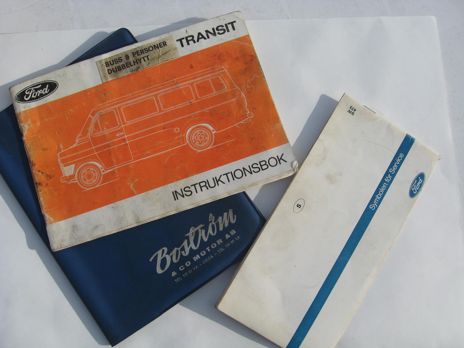 1975 Ford Transit Instruktionsbok