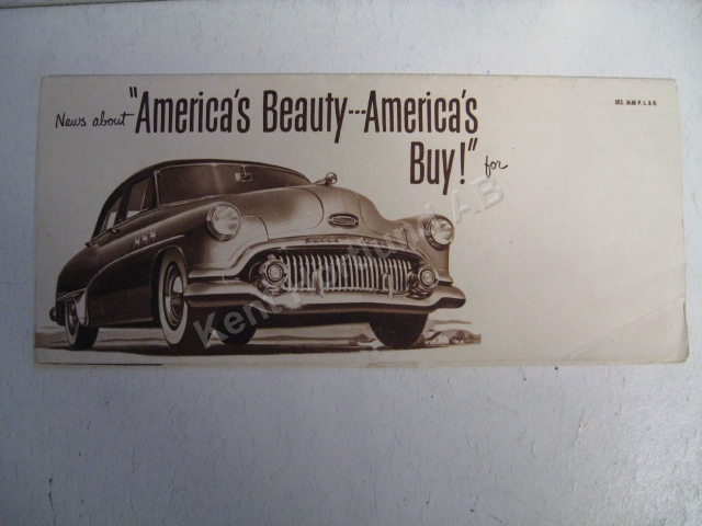 1951 Buick Sales Folder