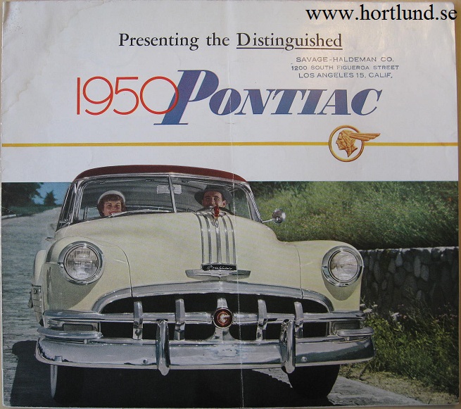 1950 Pontiac broschyr folder