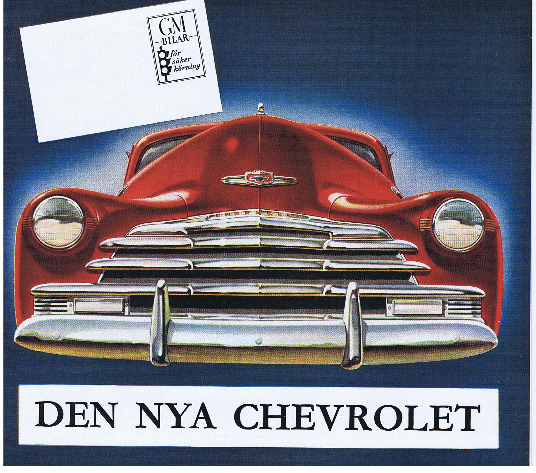 1947 Chevrolet Försäljningsfolder Svensk