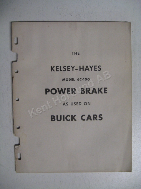 1953 Buick Kelsey Hayes Power Brakes