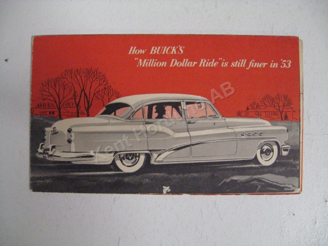 1953 Buick försäljningsbroschyr