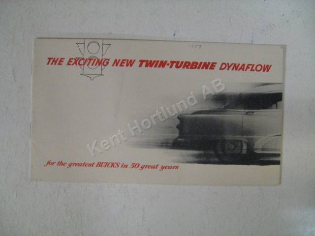 1953 Buick Twin-Turbine Dynaflow broschyr