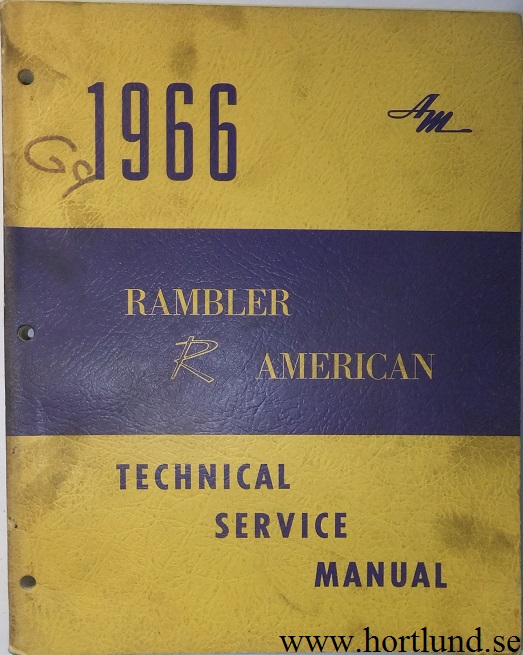 1966 Rambler American Technical Service Manual