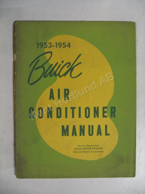 1953-1954 Buick Air Conditioner Shop Manual