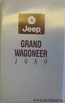 1989 Jeep Grand Wagoneer Owner's Manual