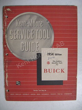1954 Buick Kent-Moore Service Tool Guide