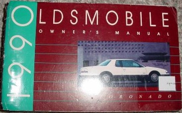 1990 Oldsmobile Toronado Owner's Manual