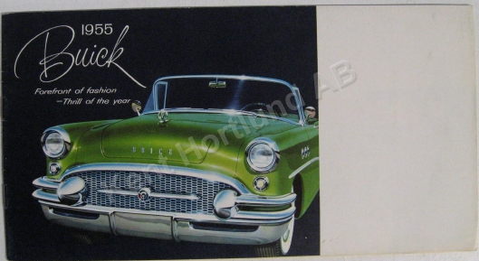 1955 Buick Forefront of fashion  - Thrill of the year broschyr