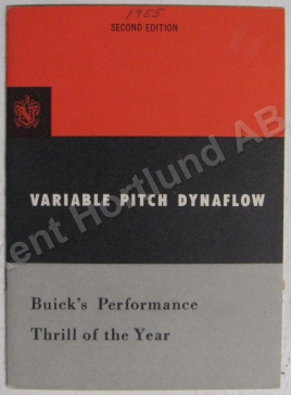 1955 Buick Variable Pitch Dynaflow broschyr 12-54